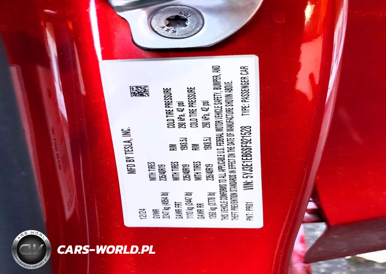 2025 Tesla Model 3 VIN:5YJ3E1EB6SF921528 - 12