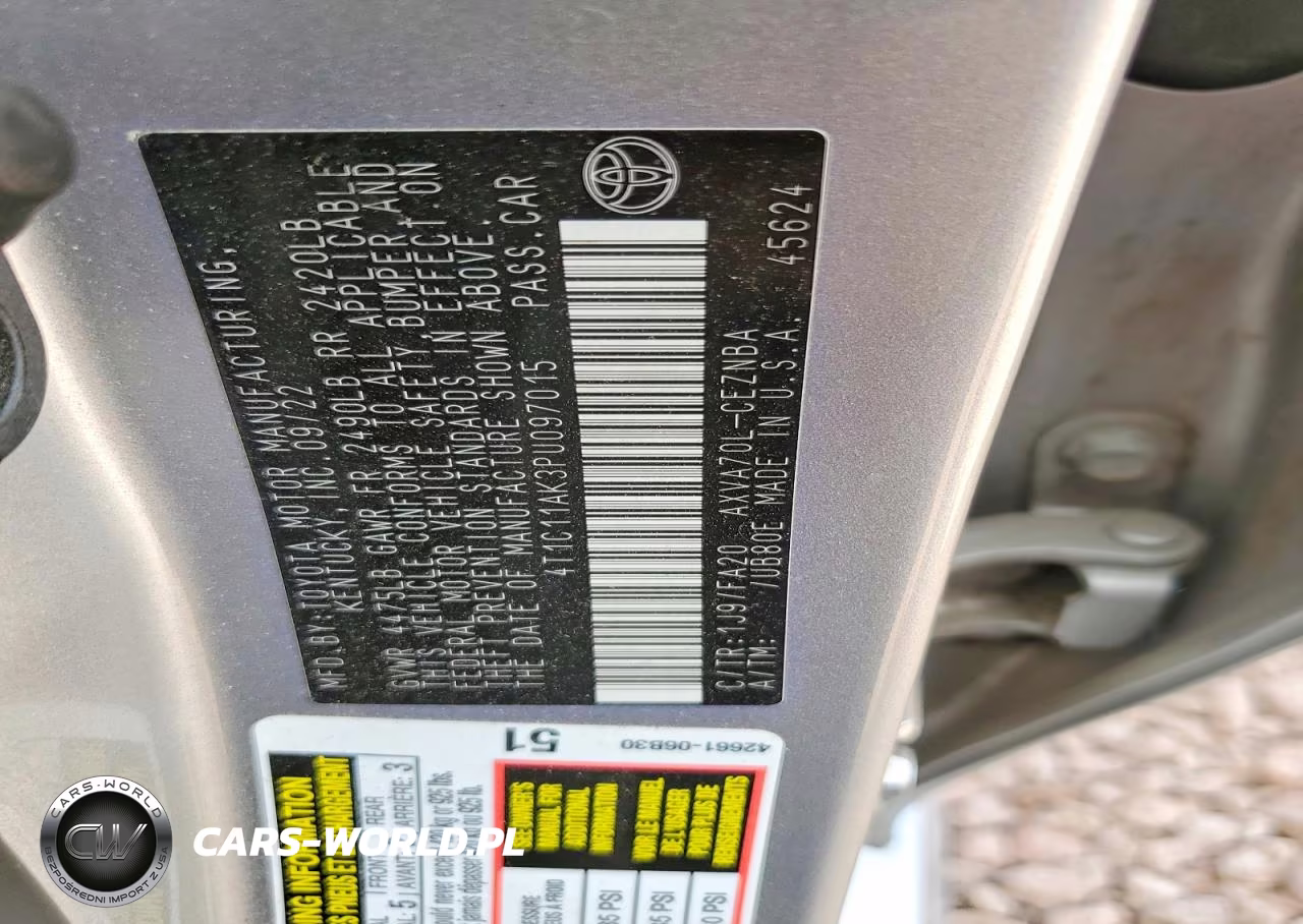 2023 Toyota Camry Le VIN:4T1C11AK3PU097015 - 12