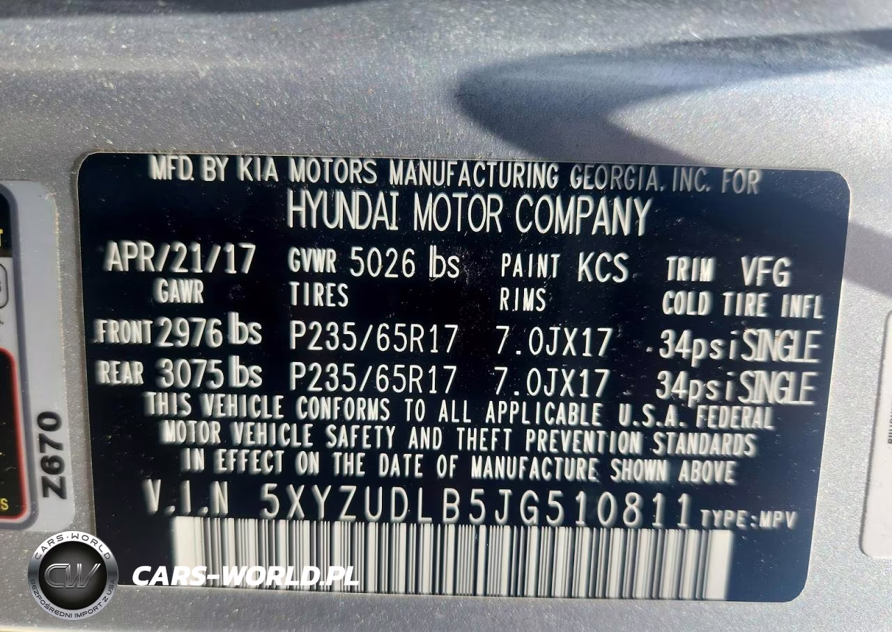 2018 Hyundai Santa Fe Sport 2.4L VIN:5XYZUDLB5JG510811 - 13