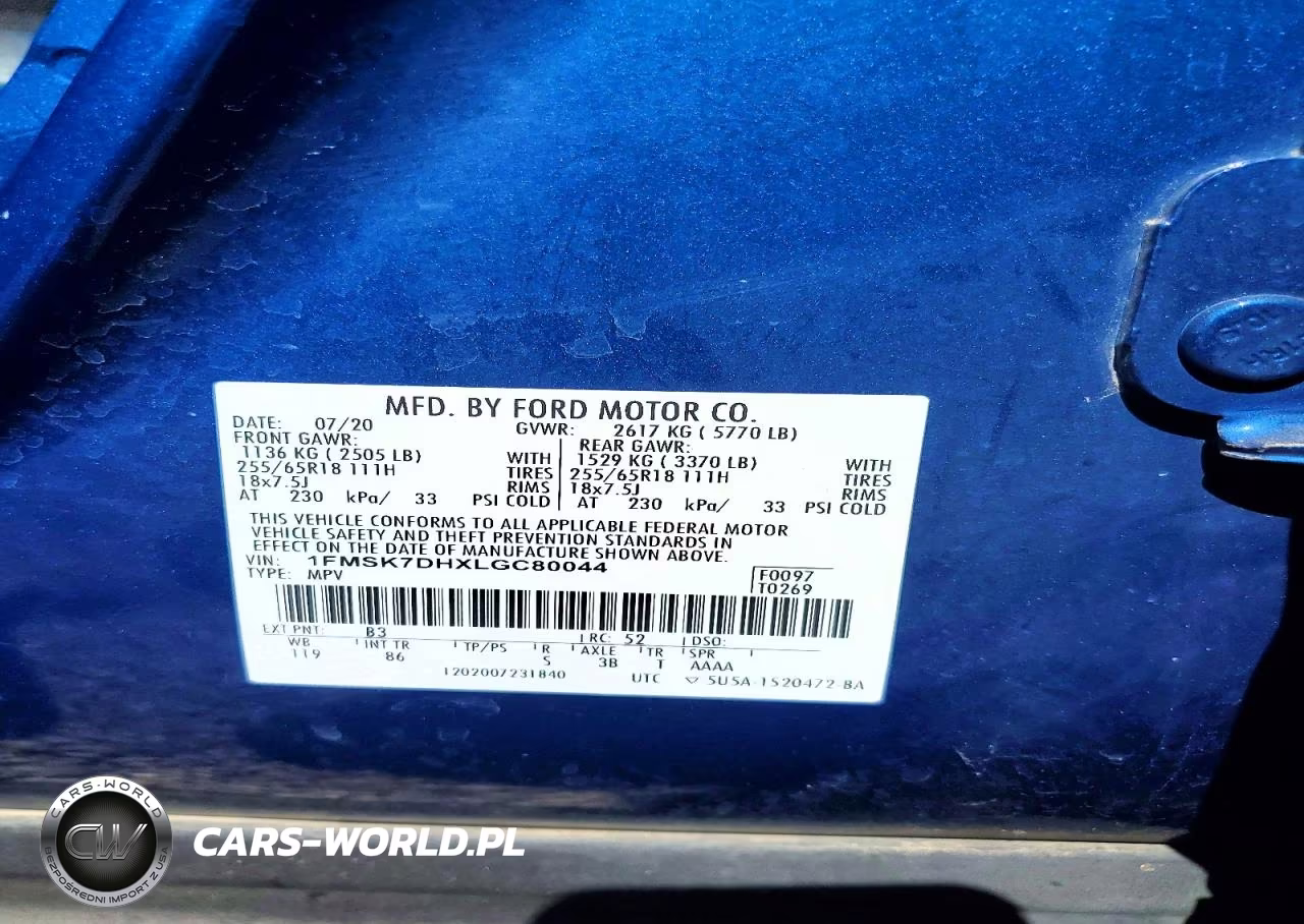 2020 Ford Explorer Xlt VIN:1FMSK7DHXLGC80044 - 13