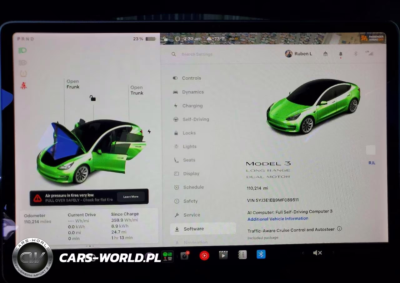 2021 Tesla Model 3 VIN:5YJ3E1EB9MF089511 - 9