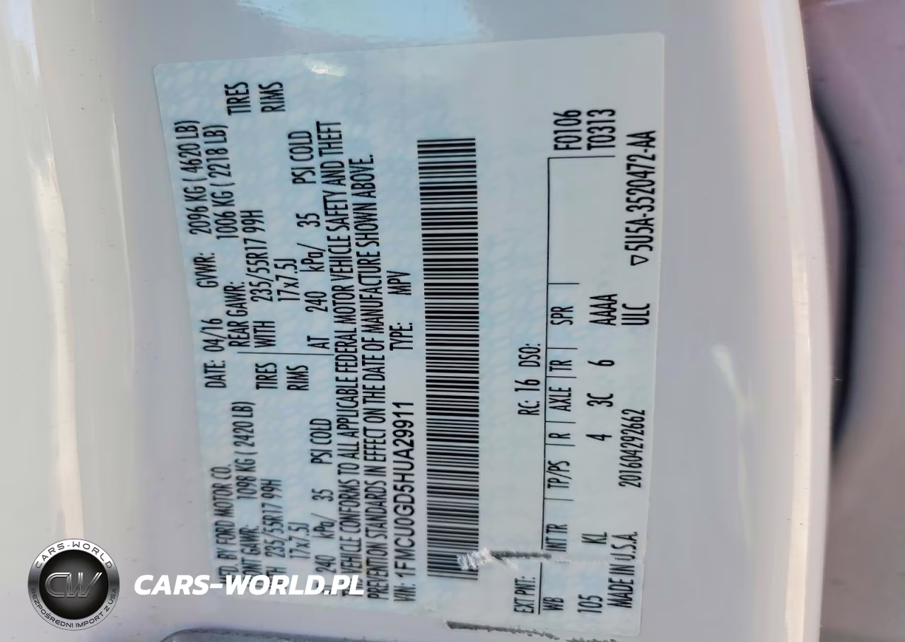 2017 Ford Escape Se VIN:1FMCU0GD5HUA29911 - 13