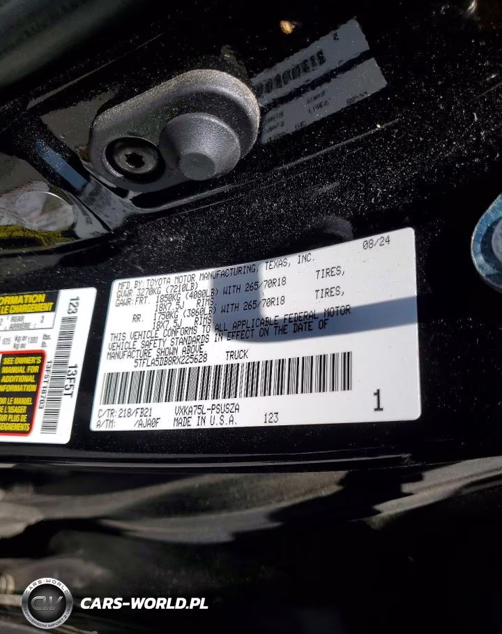 2024 Toyota Tundra Sr5 VIN:5TFLA5DB8RX225628 - 12