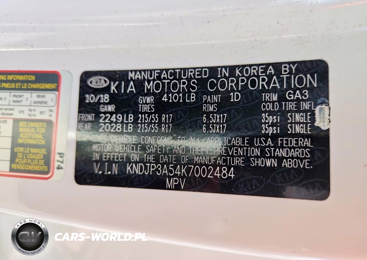 2019 Kia Soul + VIN:KNDJP3A54K7002484 - 12