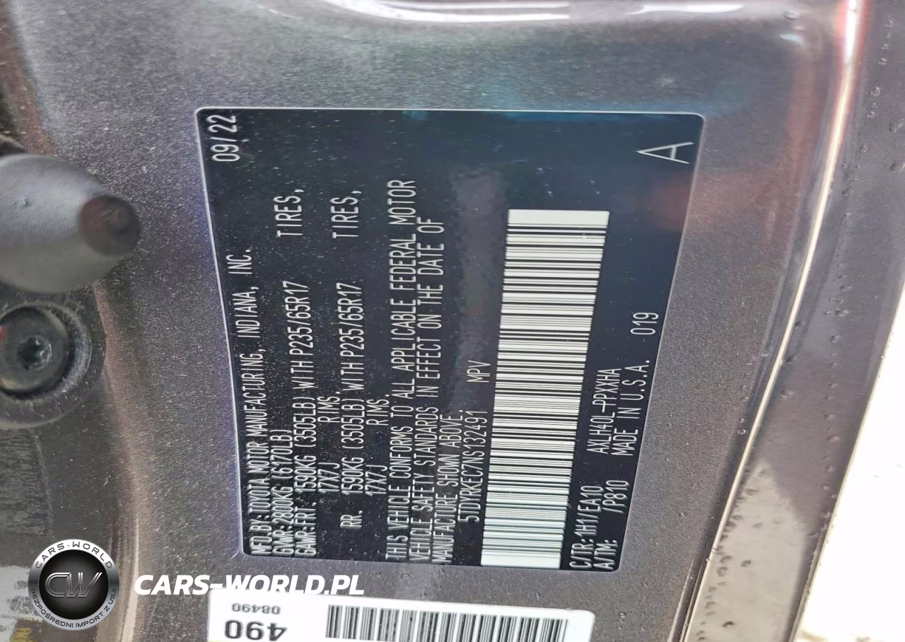 2022 Toyota Sienna VIN:5TDYRKEC7NS132491 - 13