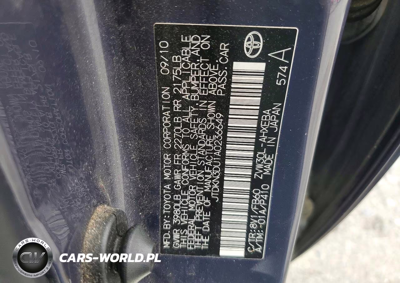 2010 Toyota Prius Iii VIN:JTDKN3DU1A0236649 - 12