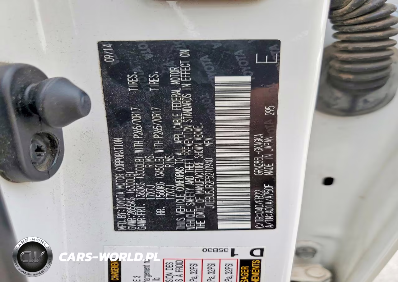 2015 Toyota 4Runner Sr5 VIN:JTEBU5JR2F5210940 - 13