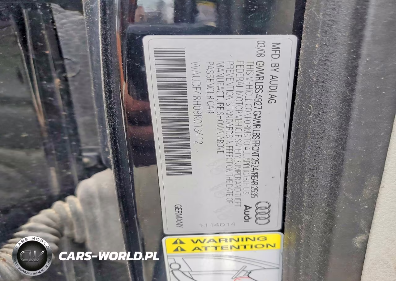 2008 Audi A4 2.0T Cabriolet Quattro VIN:WAUDF48H08K013412 - 12