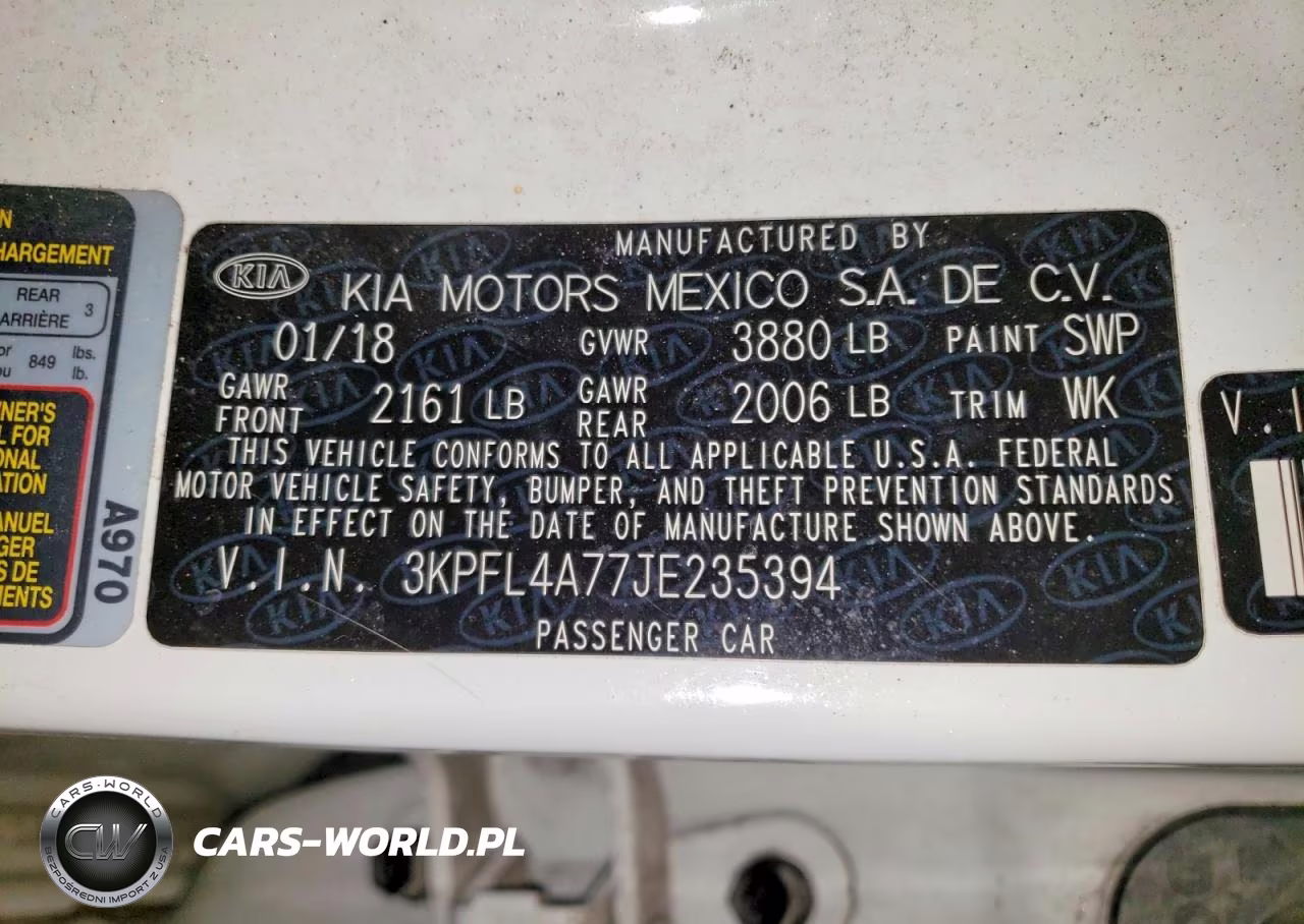2018 Kia Forte Lx VIN:3KPFL4A77JE235394 - 12