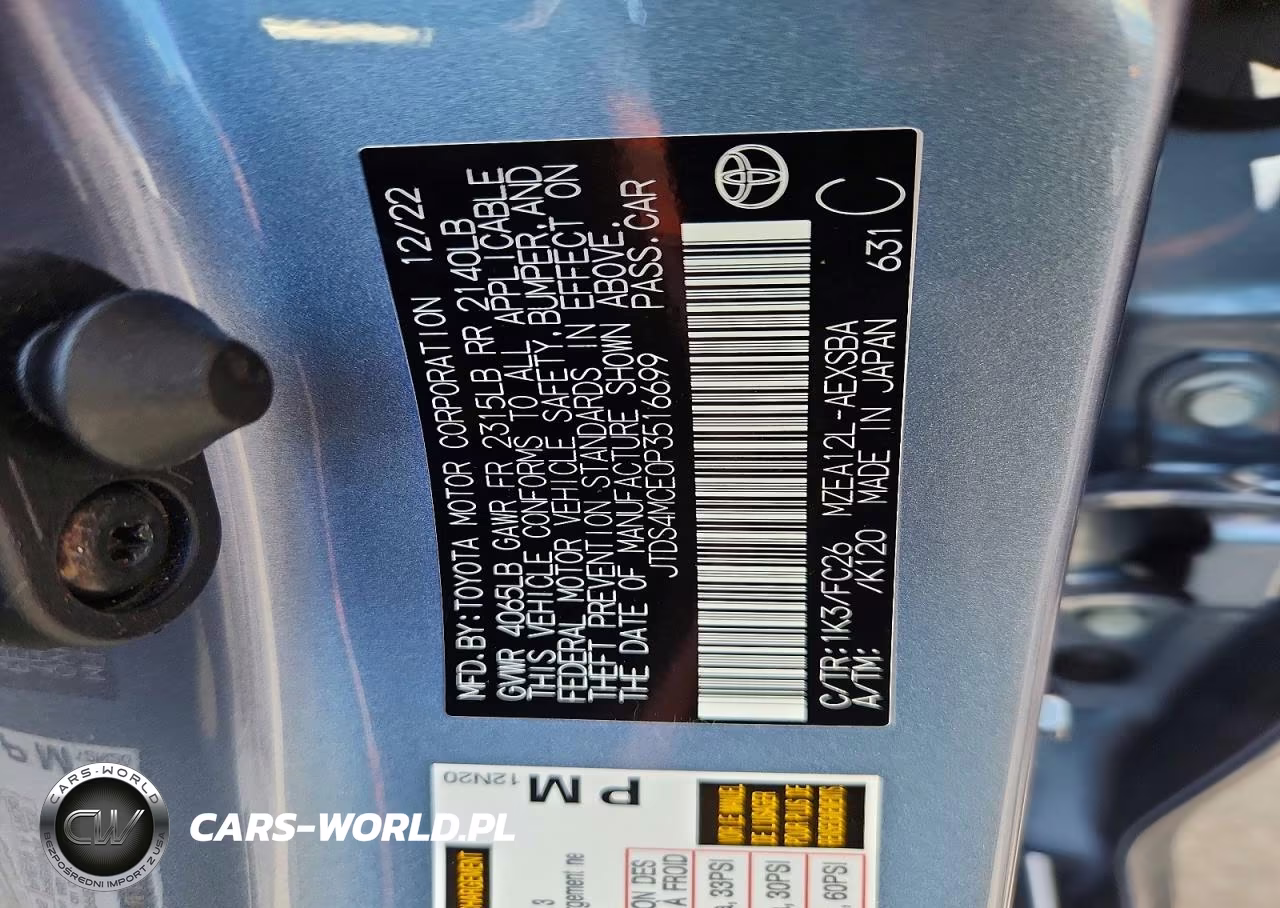 2023 Toyota Corolla Se VIN:JTDS4MCE0P3516699 - 12