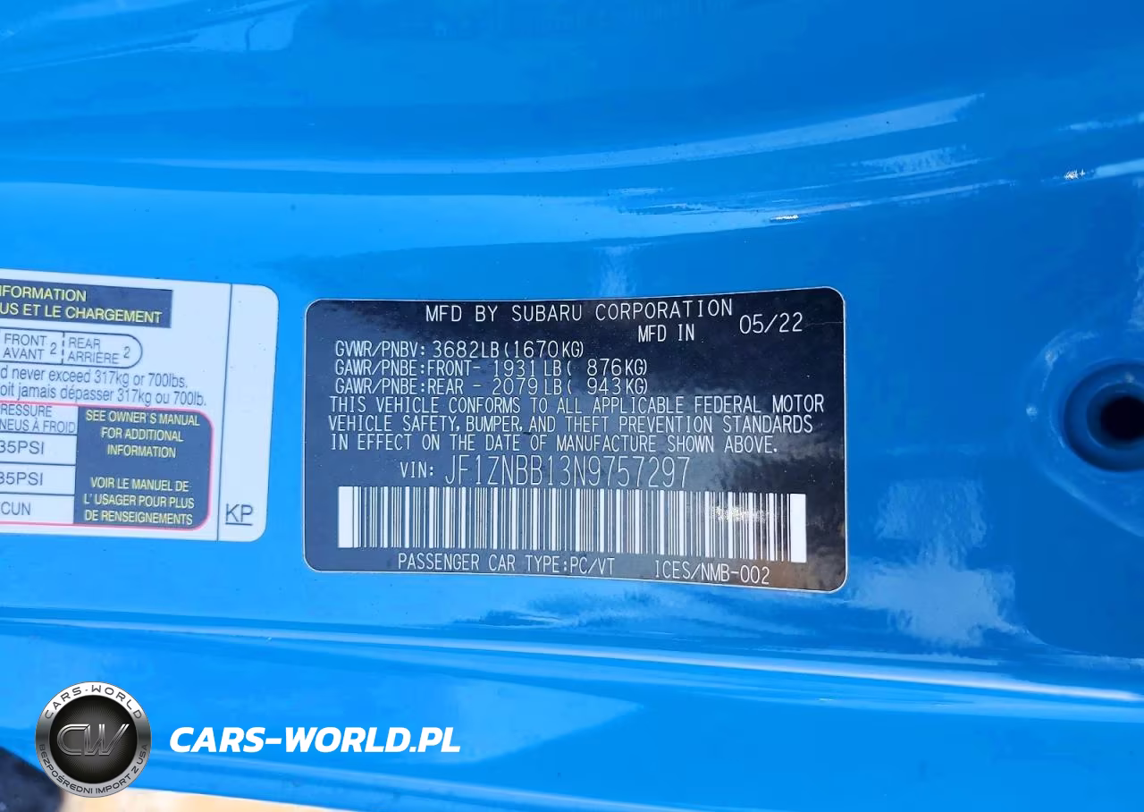 2022 Toyota Gr 86 VIN:JF1ZNBB13N9757297 - 13
