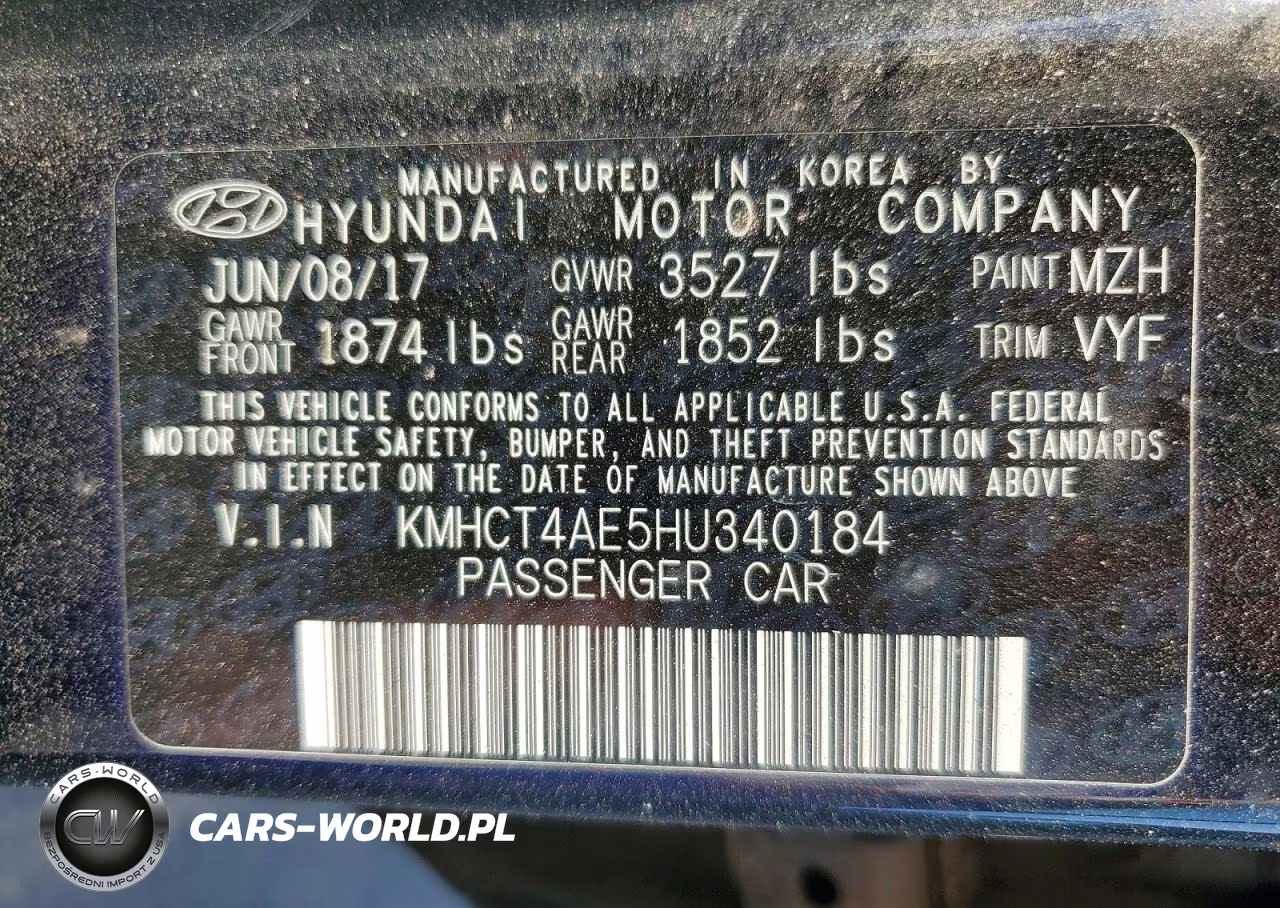 2017 Hyundai Accent Se VIN:KMHCT4AE5HU340184 - 13