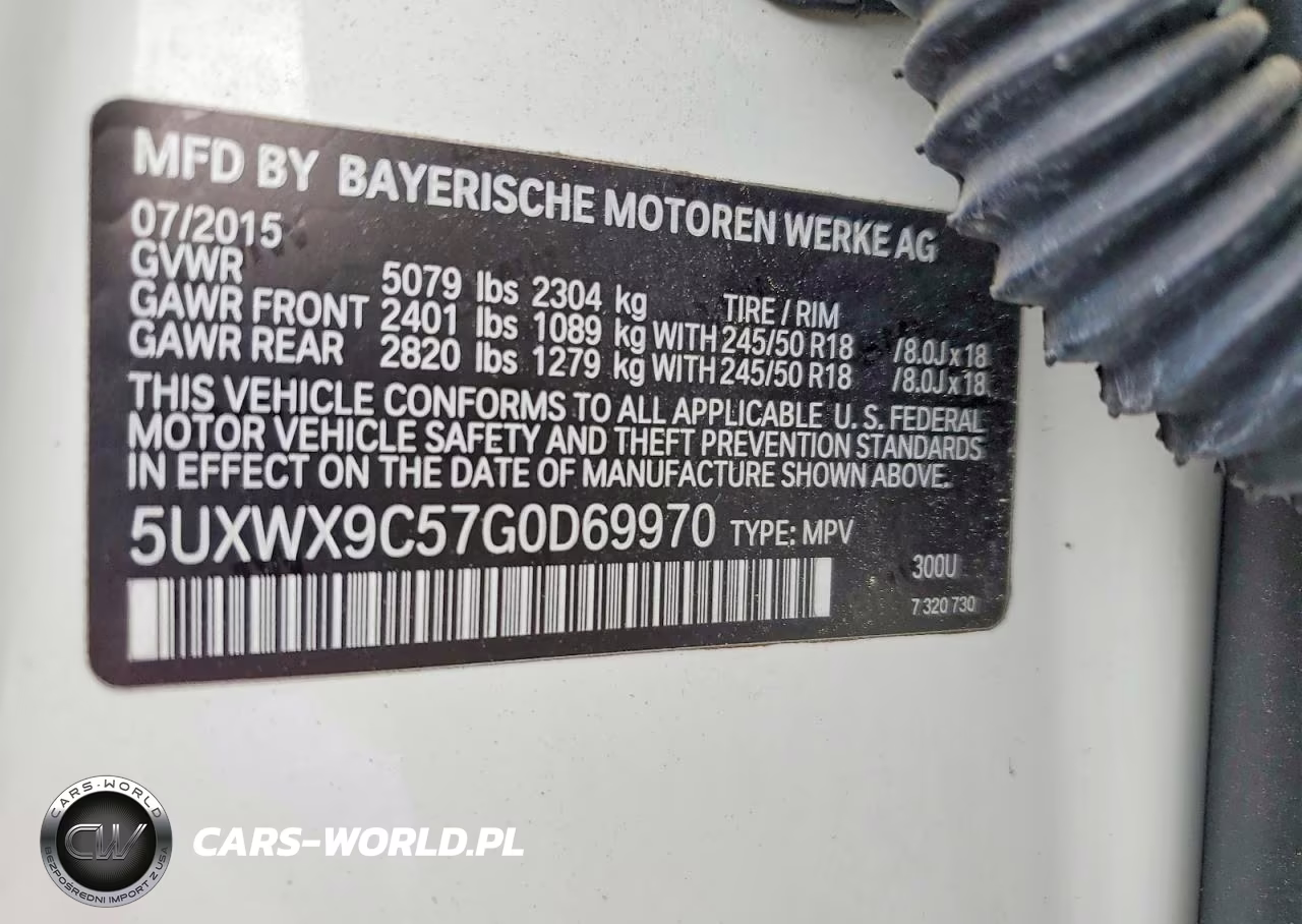 2016 BMW X3 xDrive28I VIN:5UXWX9C57G0D69970 - 13