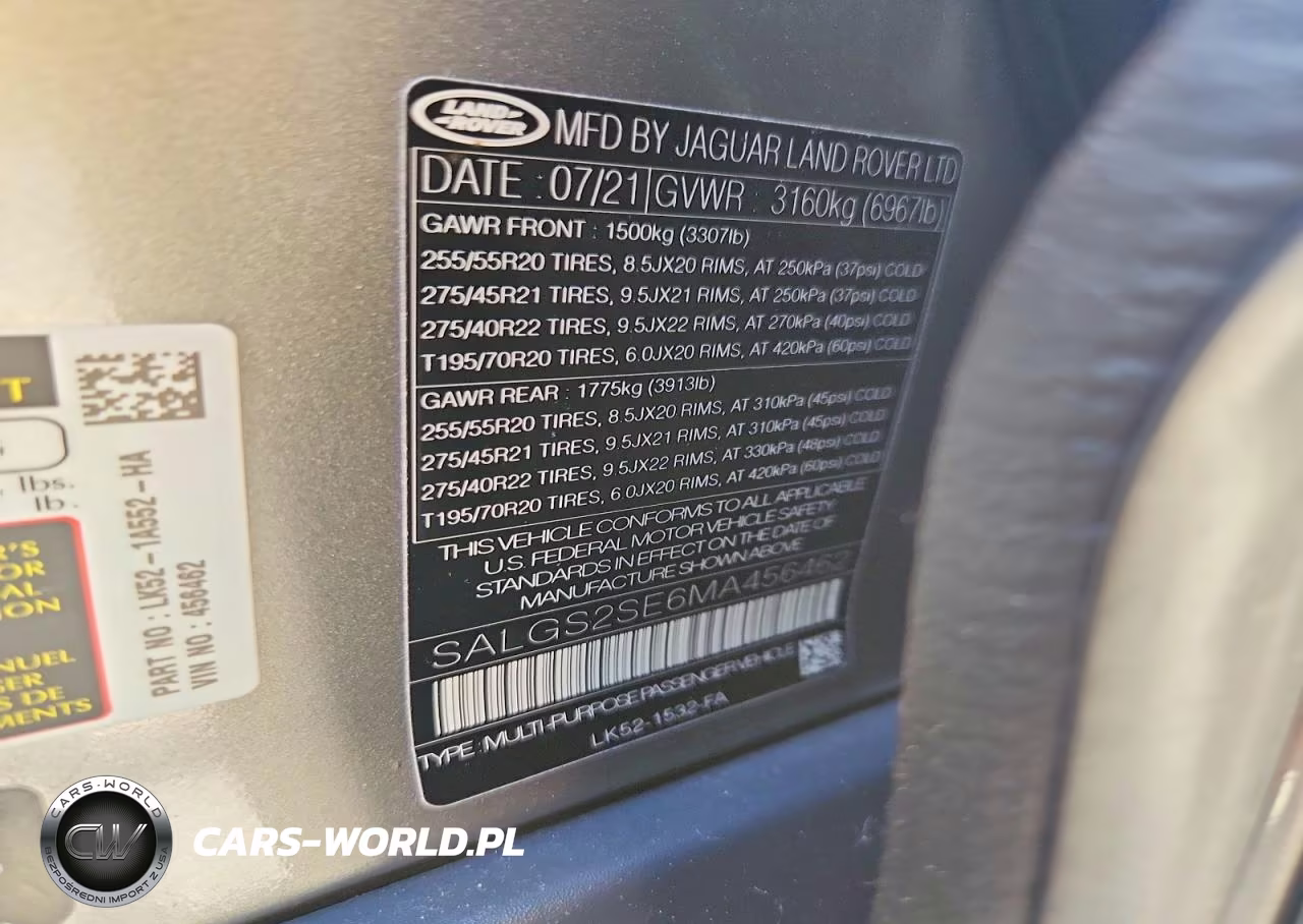 2021 Land Rover Range Rover Westminster Edition VIN:SALGS2SE6MA456462 - 14