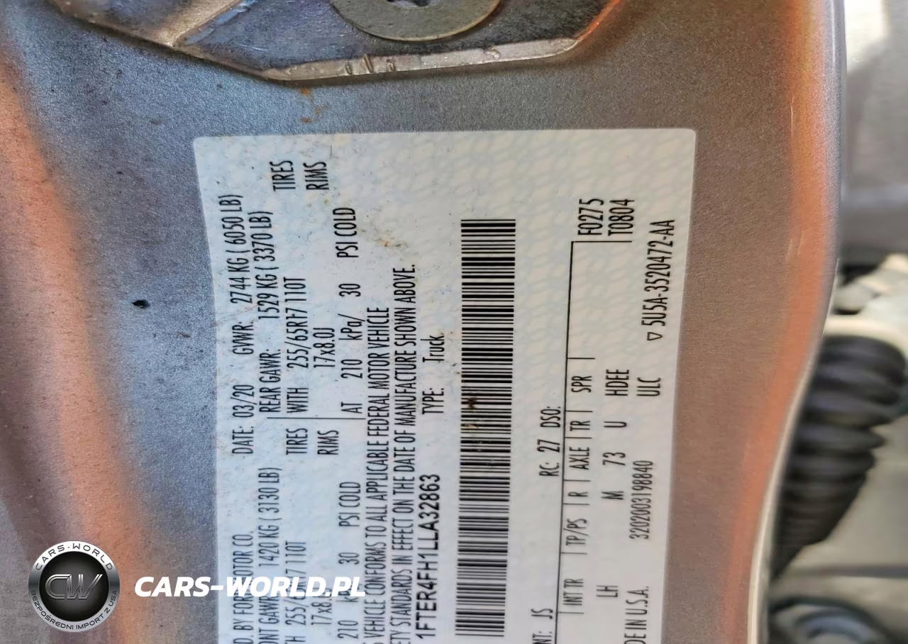 2020 Ford Ranger Xl VIN:1FTER4FH1LLA32863 - 12