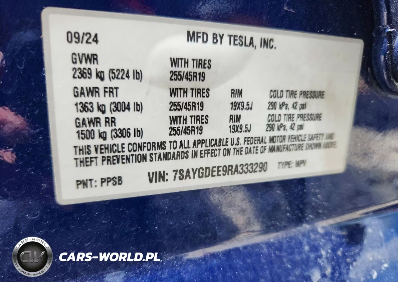 2024 Tesla Model Y VIN:7SAYGDEE9RA333290 - 12