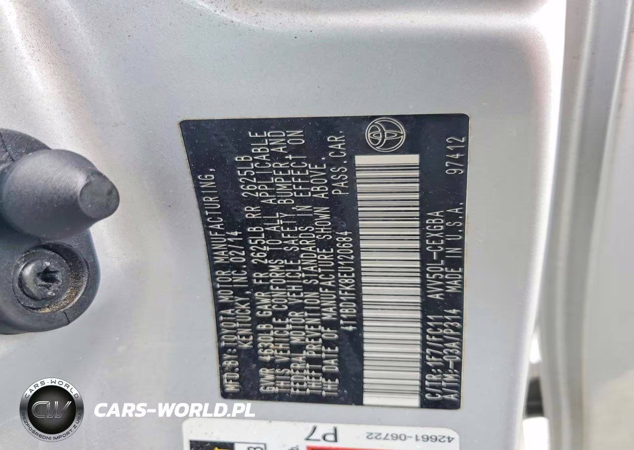 2014 Toyota Camry Hybrid Xle VIN:4T1BD1FK8EU120684 - 12