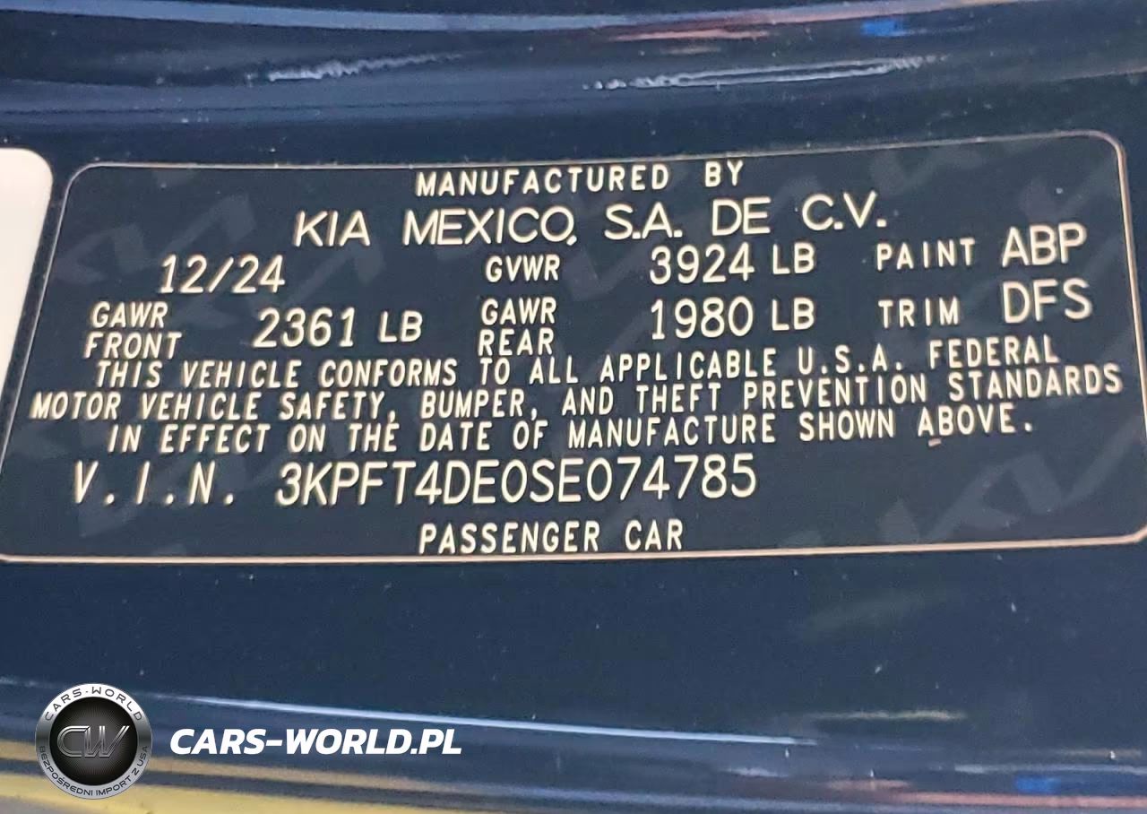 2025 Kia K4 Lxs VIN:3KPFT4DE0SE074785 - 13