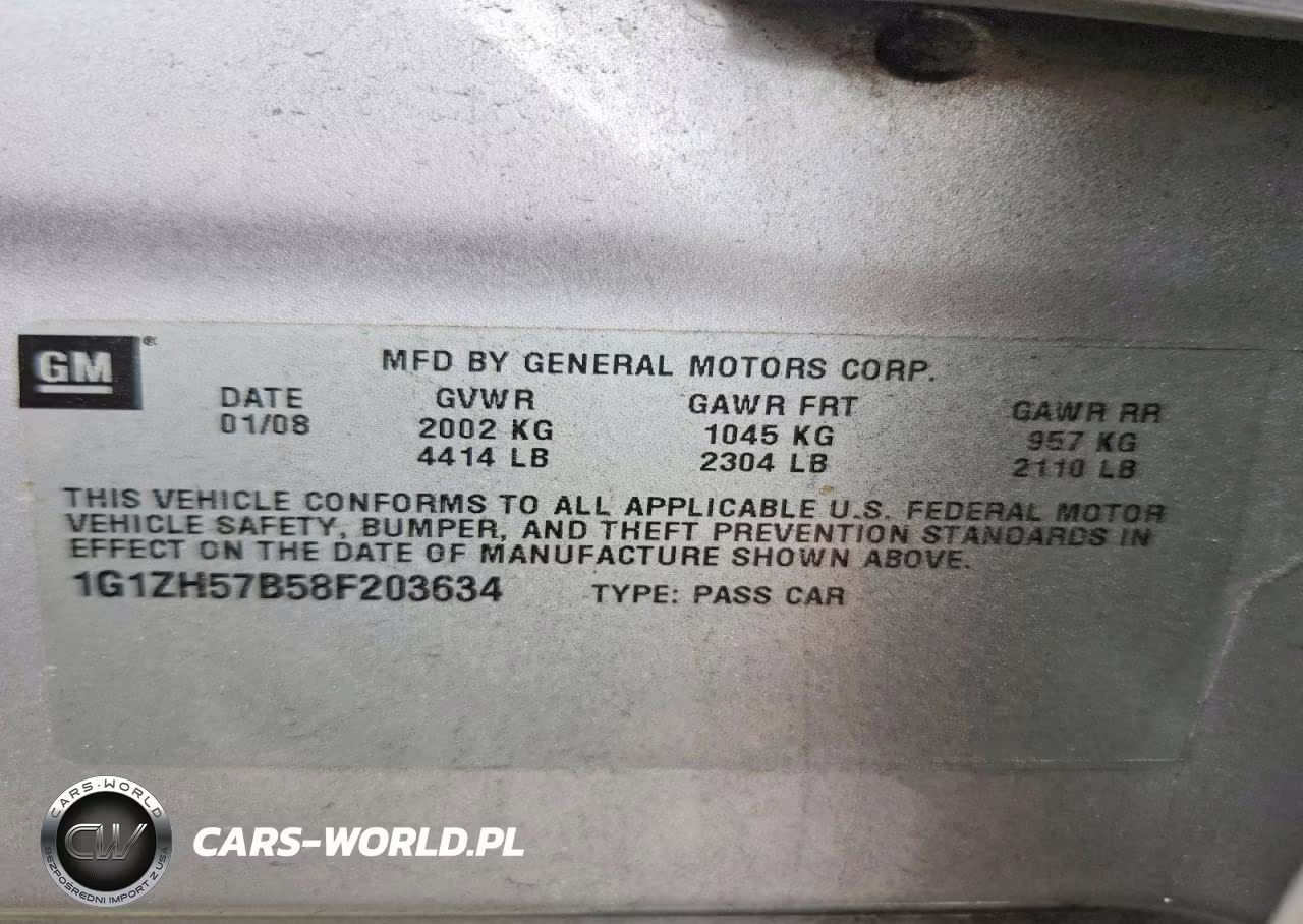 2008 Chevrolet Malibu 1Lt VIN:1G1ZH57B58F203634 - 12