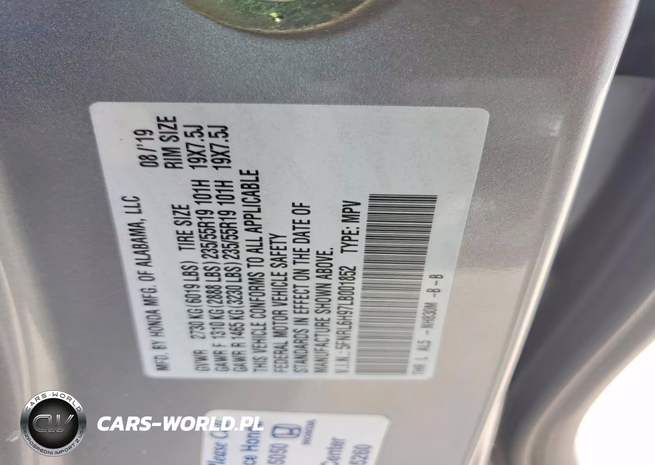 2020 Honda Odyssey Elite VIN:5FNRL6H97LB001852 - 13