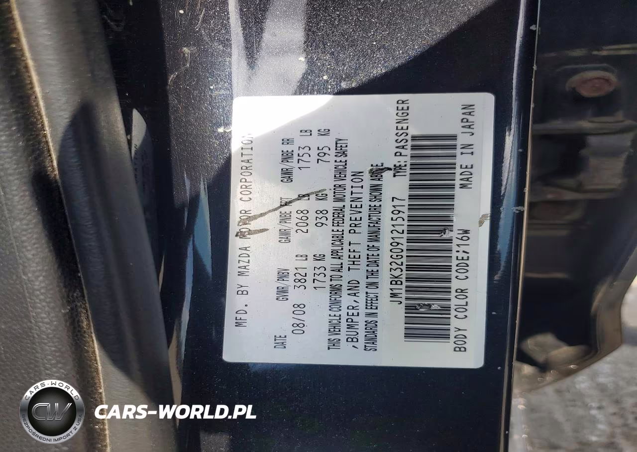 2009 Mazda 3 I VIN:JM1BK32G091215917 - 12