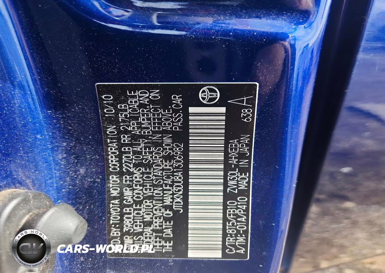2010 Toyota Prius Iii VIN:JTDKN3DU8A1306982 - 12
