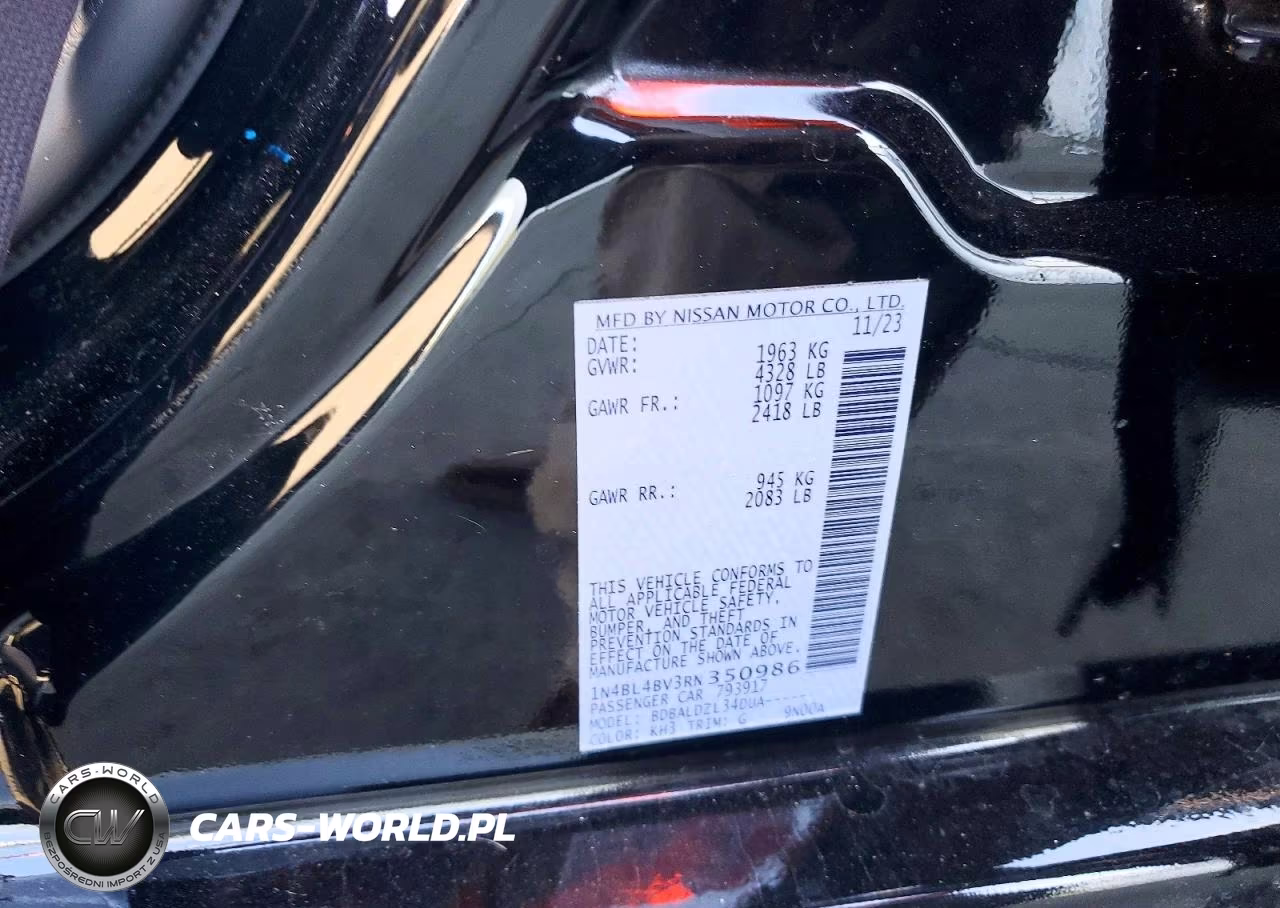 2024 Nissan Altima S VIN:1N4BL4BV3RN350986 - 12