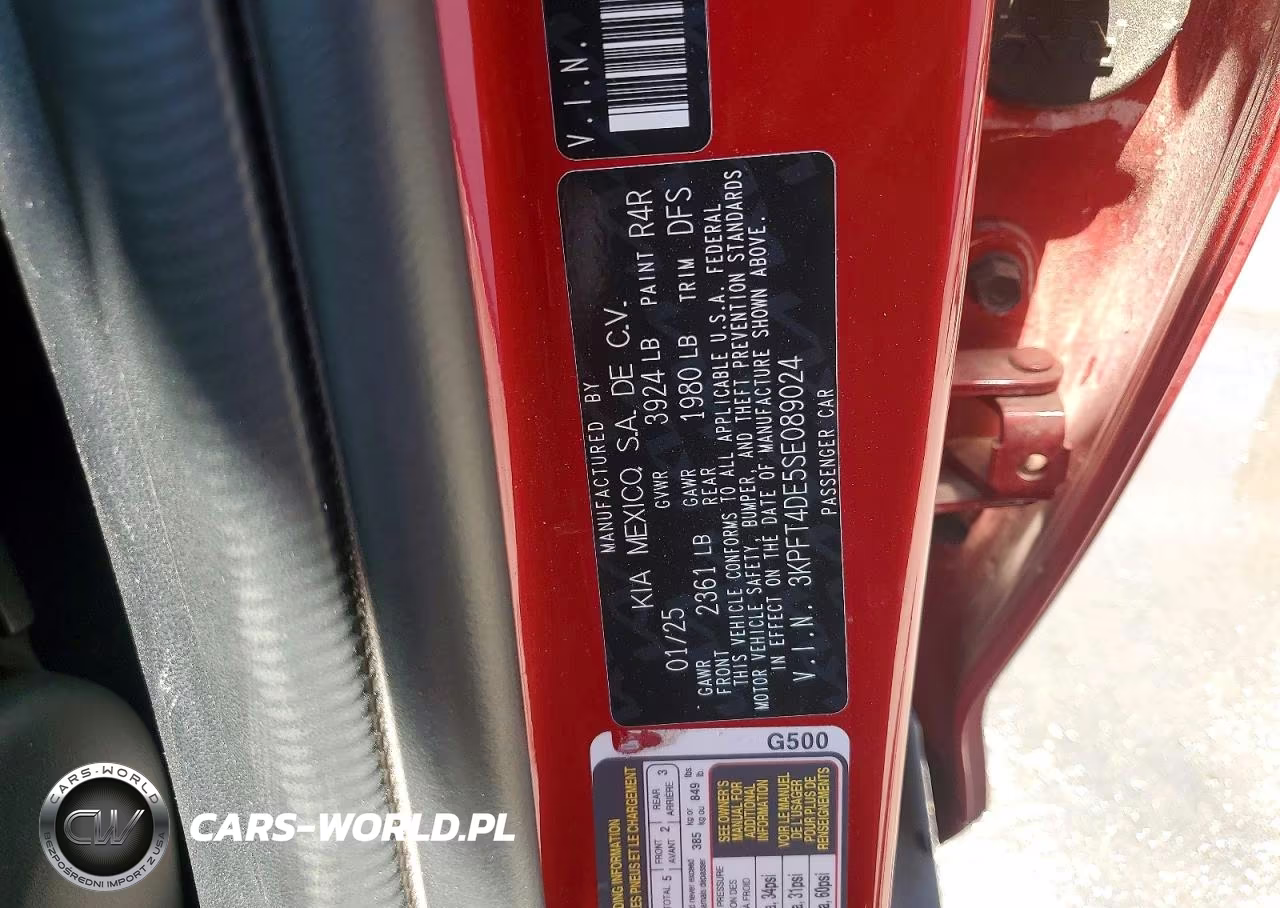 2025 Kia K4 Lxs VIN:3KPFT4DE5SE089024 - 13
