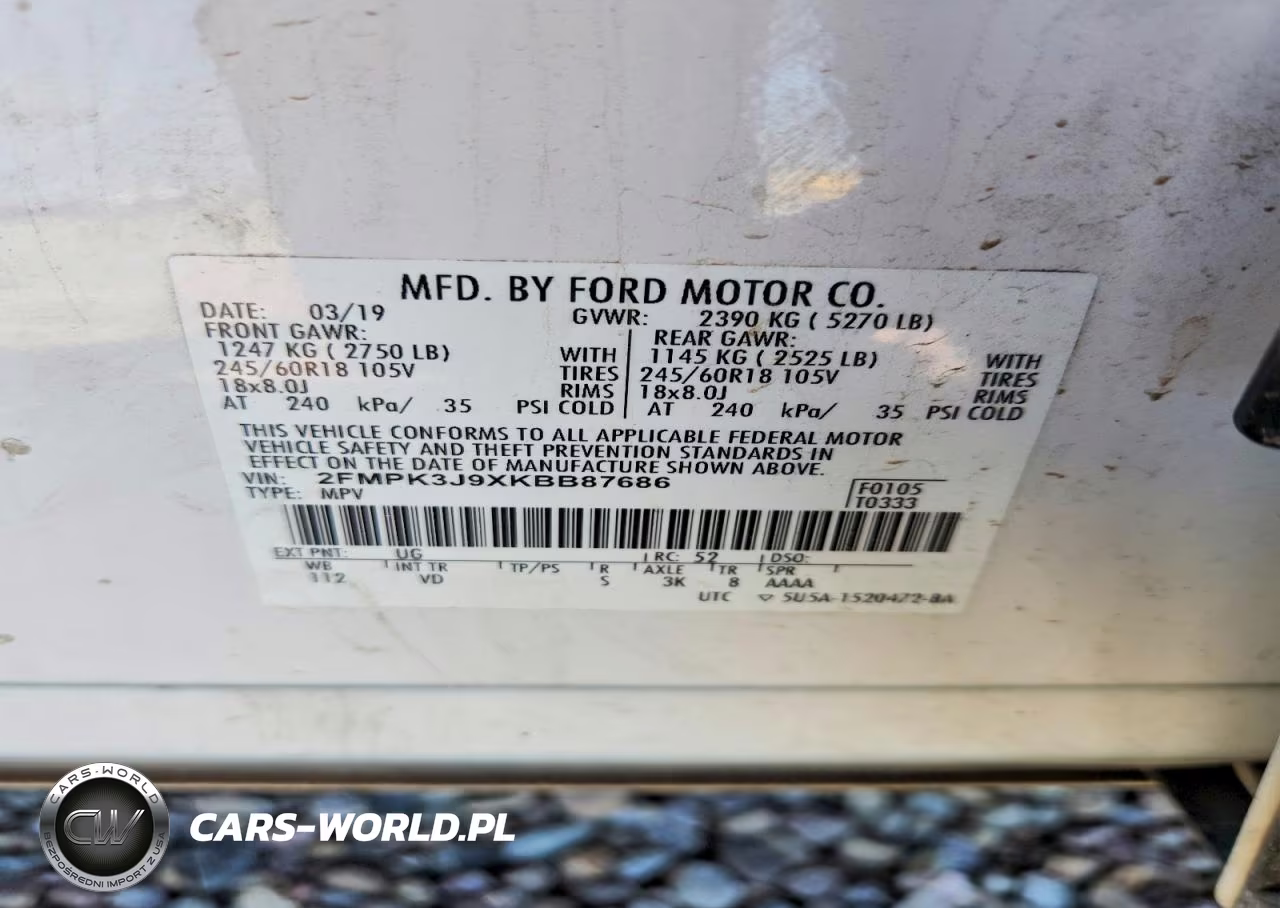 2019 Ford Edge Sel VIN:2FMPK3J9XKBB87686 - 13