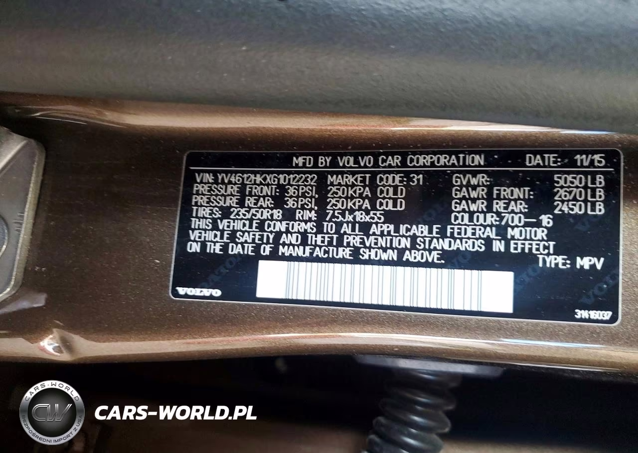 2016 Volvo V60 Cross Country Premier VIN:YV4612HKXG1012232 - 13