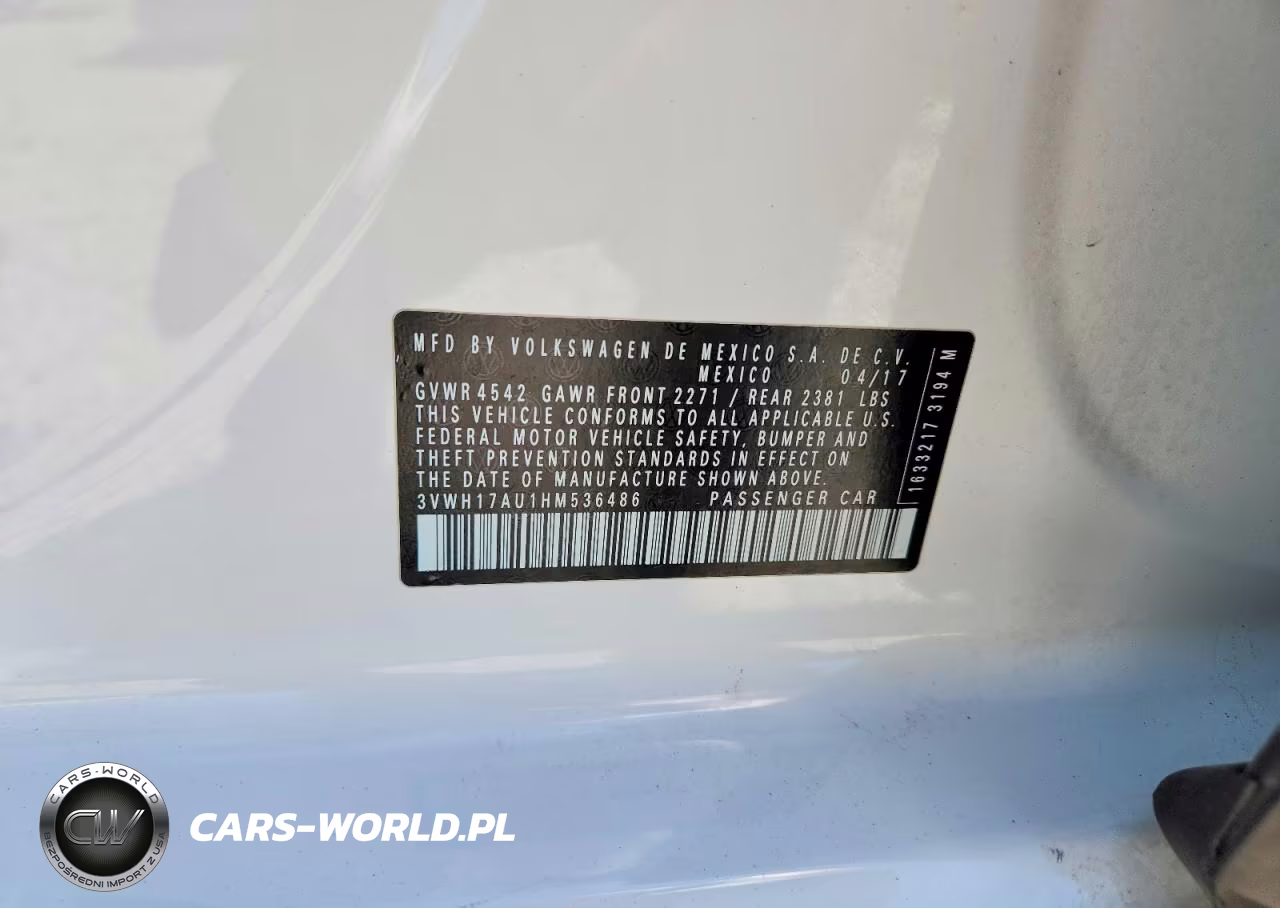 2017 Volkswagen Golf Alltrack S VIN:3VWH17AU1HM536486 - 12