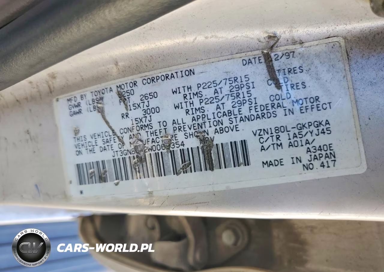 1998 Toyota 4Runner Sr5 VIN:JT3GN86R2W0069354 - 13