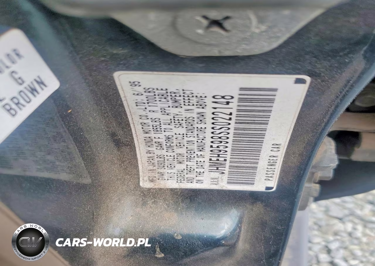 1995 Honda Civic Ex VIN:JHMEH9598SS022148 - 12