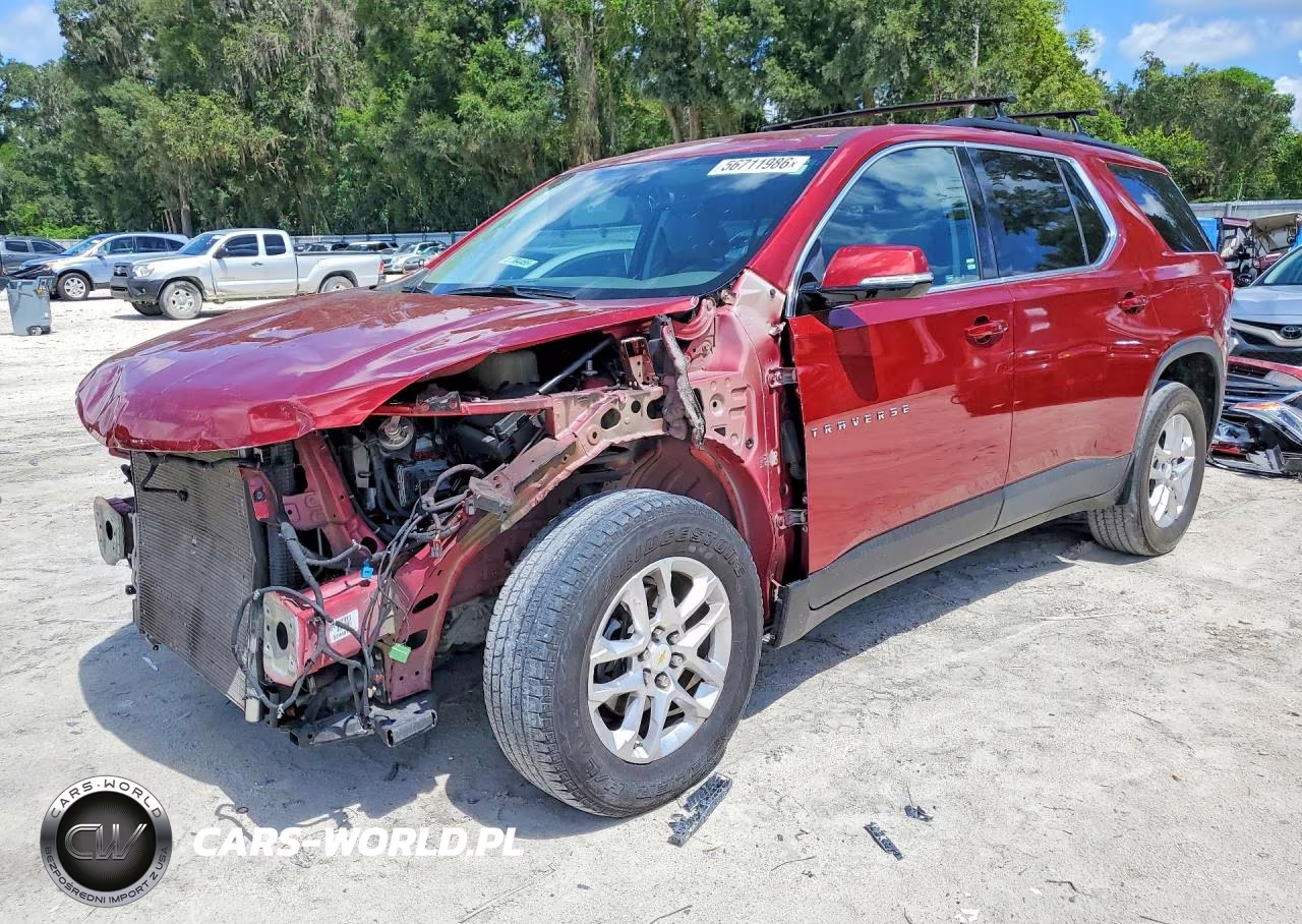 2019 Chevrolet Traverse Lt VIN:1GNERGKW2KJ129271 - 1