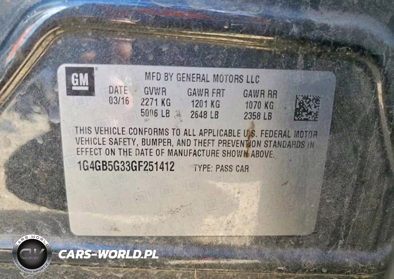 2016 Buick Lacrosse VIN:1G4GB5G33GF251412 - 12