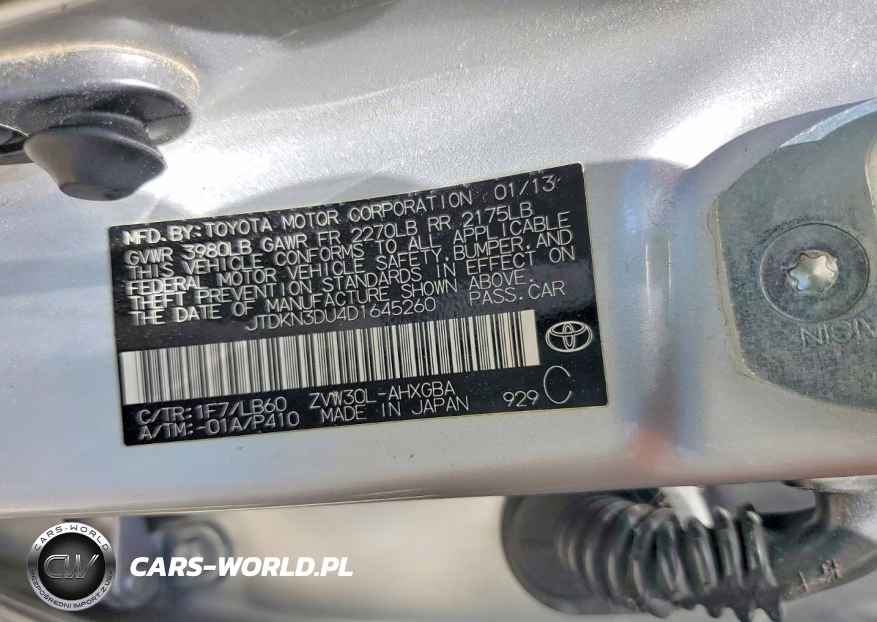 2013 Toyota Prius Four VIN:JTDKN3DU4D1645260 - 14
