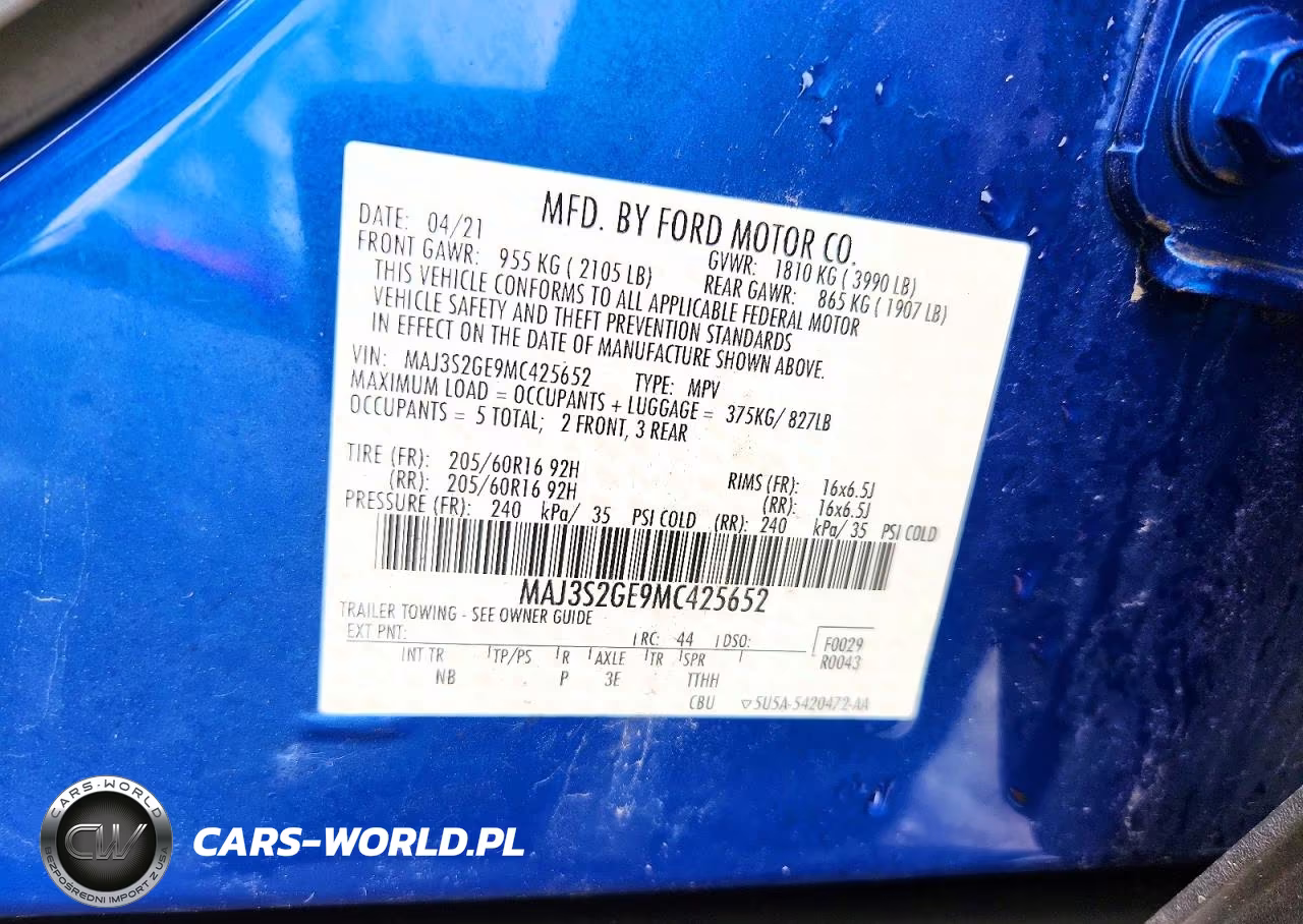 2021 Ford Ecosport Se VIN:MAJ3S2GE9MC425652 - 12