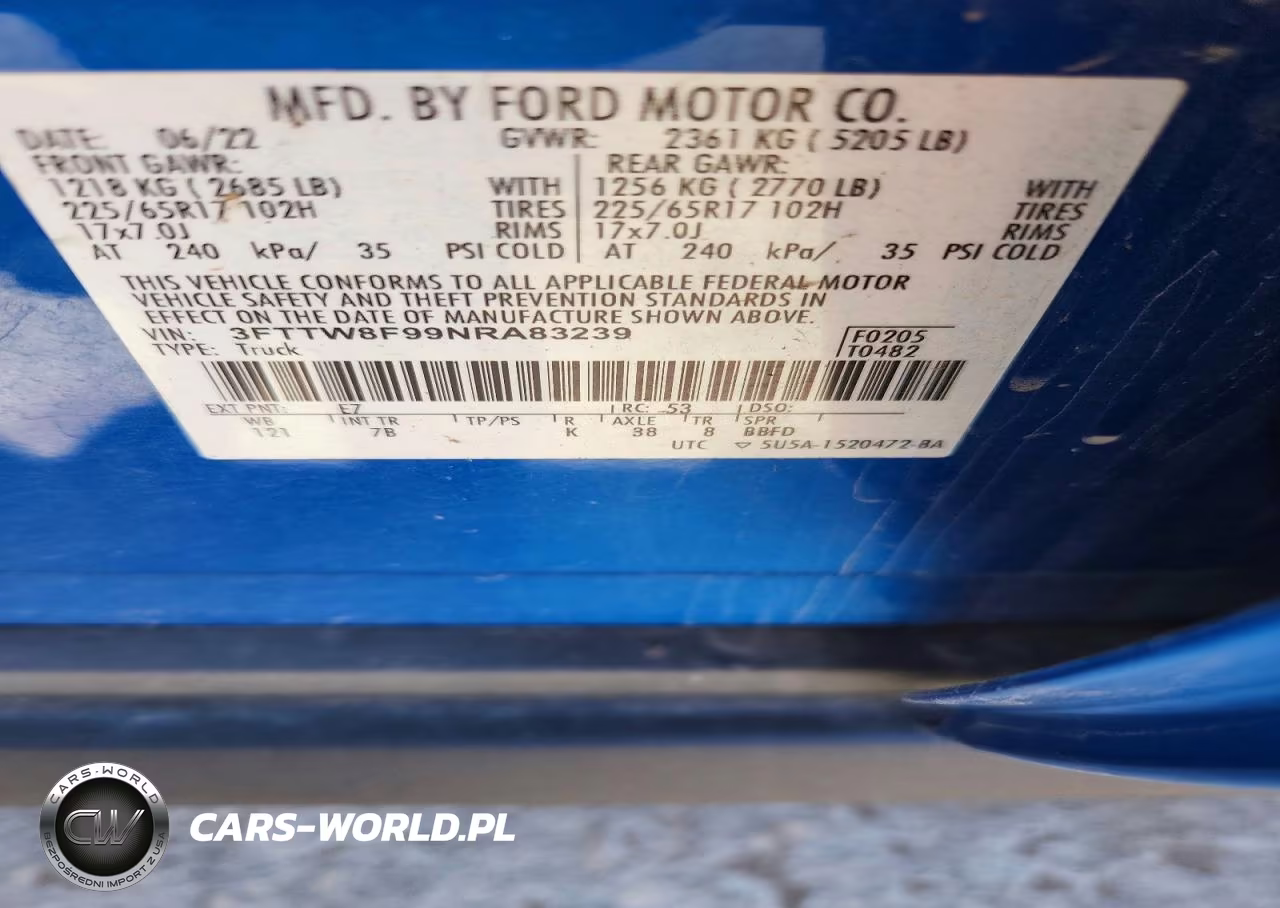 2022 Ford Maverick Xl VIN:3FTTW8F99NRA83239 - 12