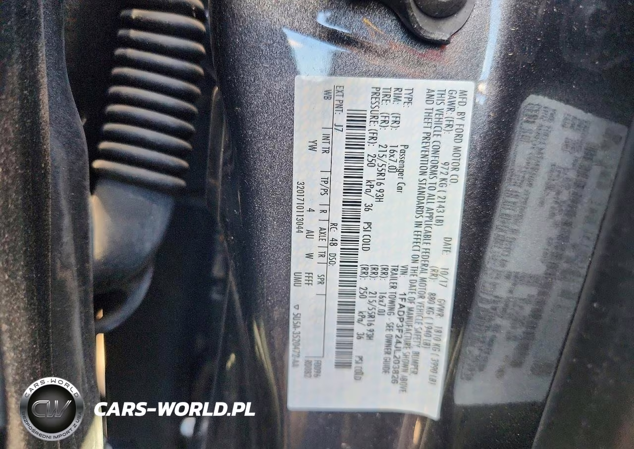2018 Ford Focus Se VIN:1FADP3F24JL203826 - 12
