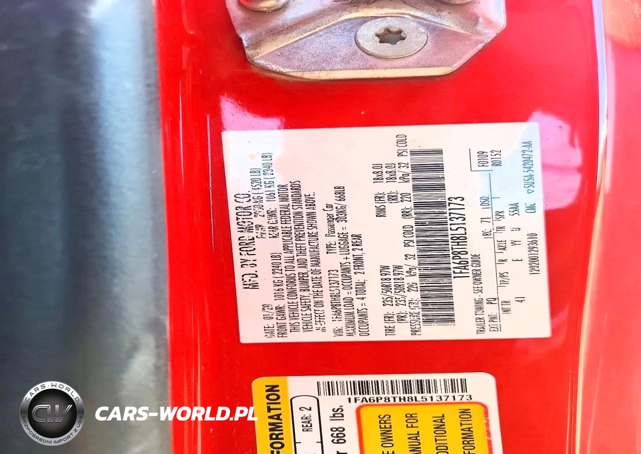 2020 Ford Mustang VIN:1FA6P8TH8L5137173 - 13