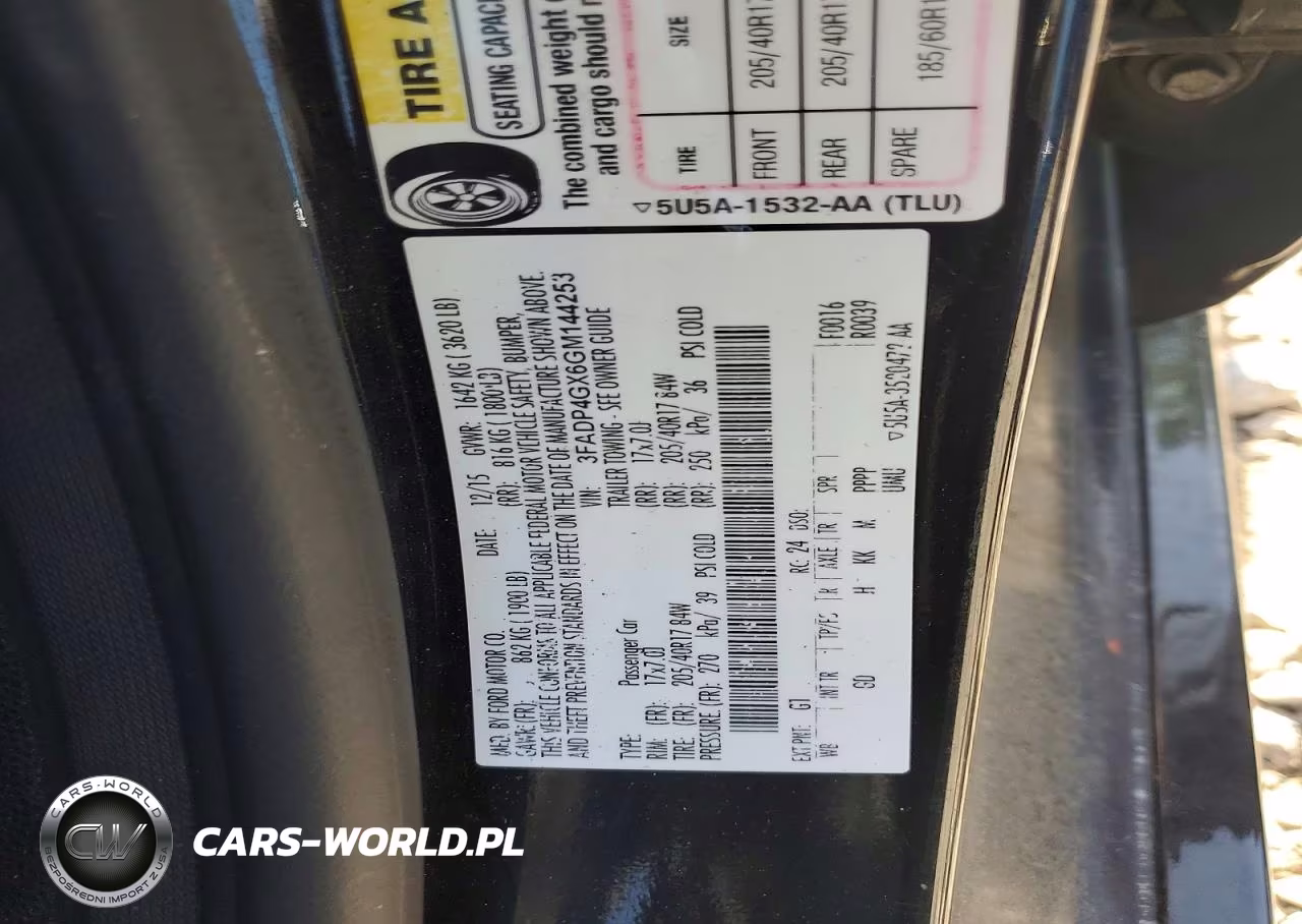 2016 Ford Fiesta St VIN:3FADP4GX6GM144253 - 12