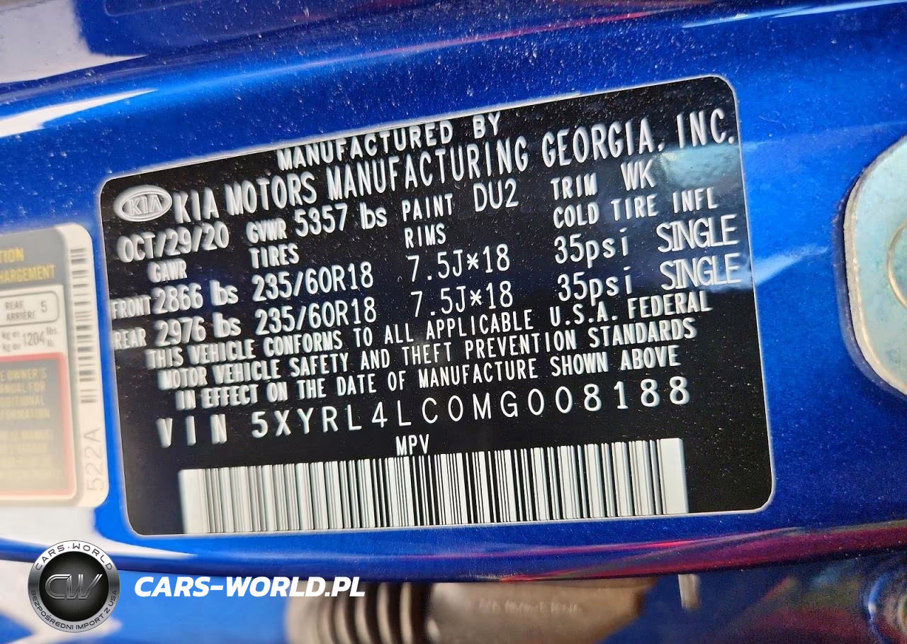 2021 Kia Sorento S VIN:5XYRL4LC0MG008188 - 13
