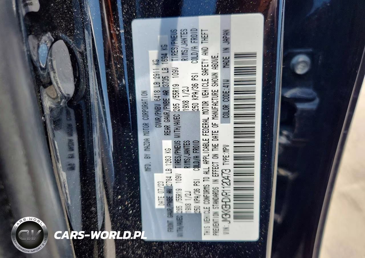 2024 Mazda Cx-90 Preferred VIN:JM3KKBHDXR1120473 - 13