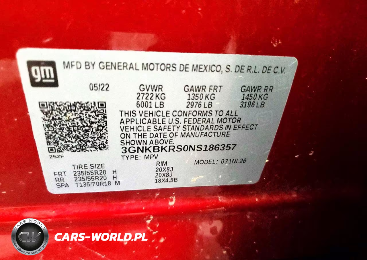 2022 Chevrolet Blazer Rs VIN:3GNKBKRS0NS186357 - 13
