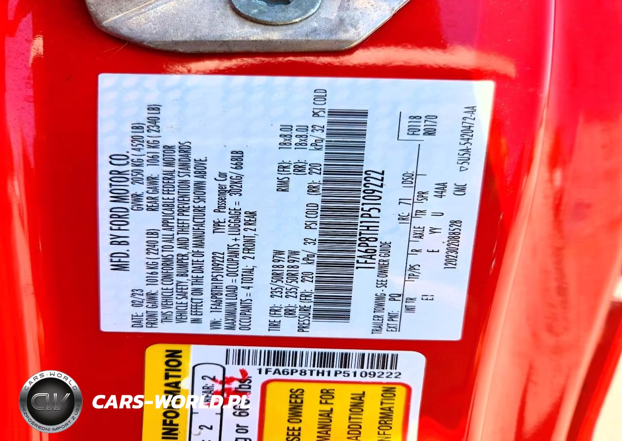 2023 Ford Mustang VIN:1FA6P8TH1P5109222 - 13