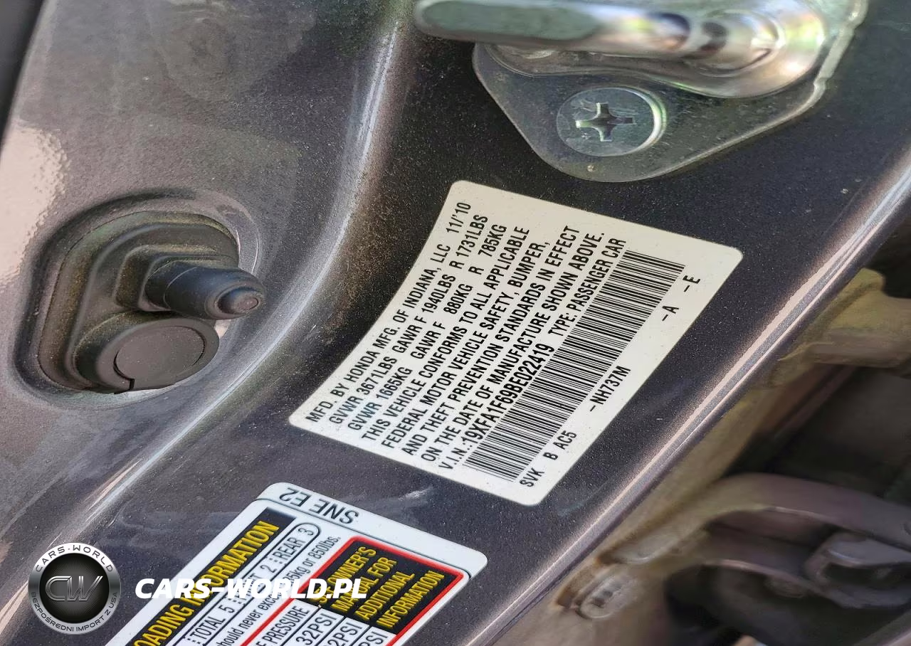 2011 Honda Civic Lx-S VIN:19XFA1F69BE022419 - 12