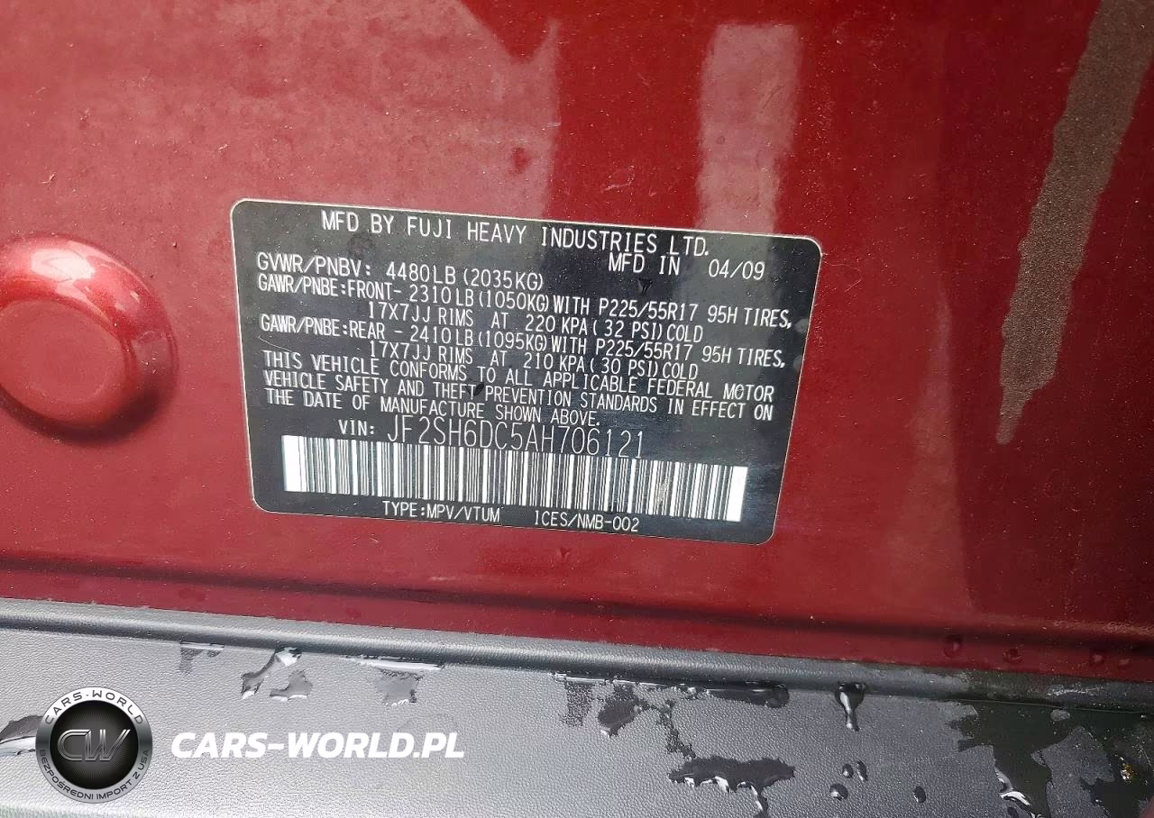 2010 Subaru Forester 2.5X Limited VIN:JF2SH6DC5AH706121 - 14