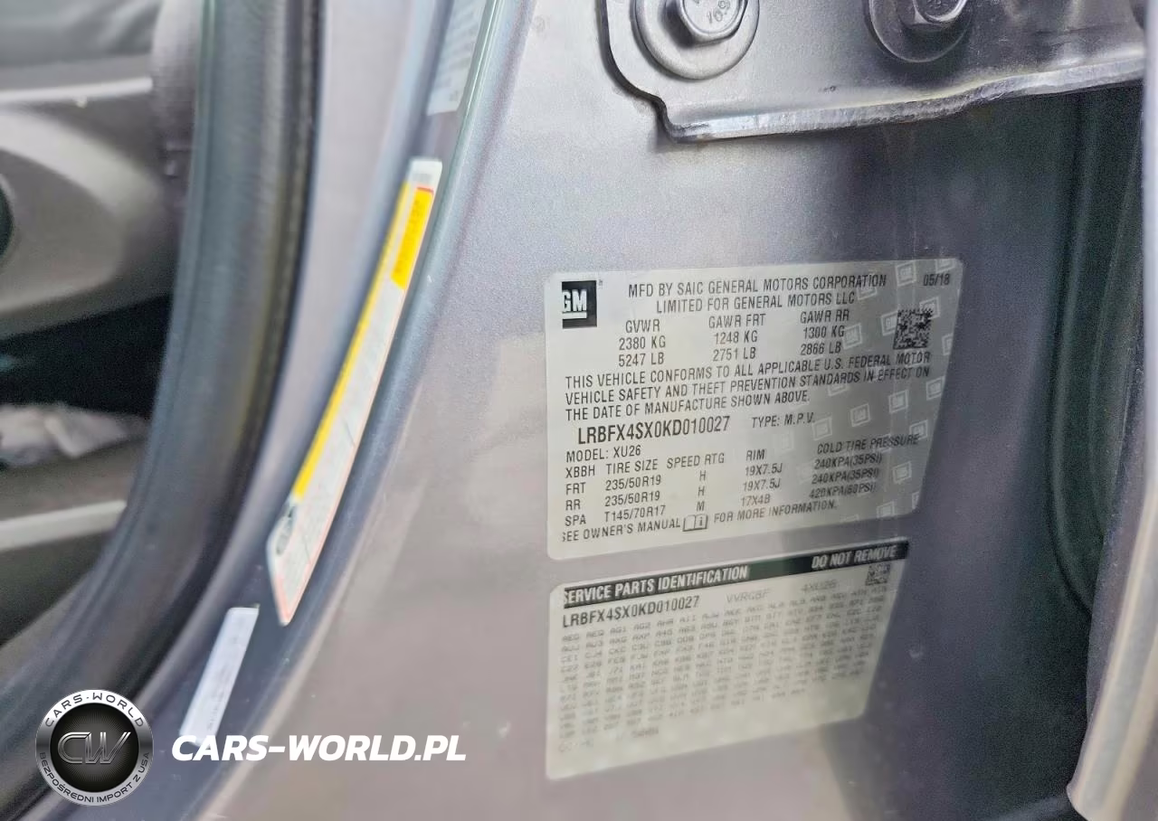 2019 Buick Envision Premium Ii VIN:LRBFX4SX0KD010027 - 14