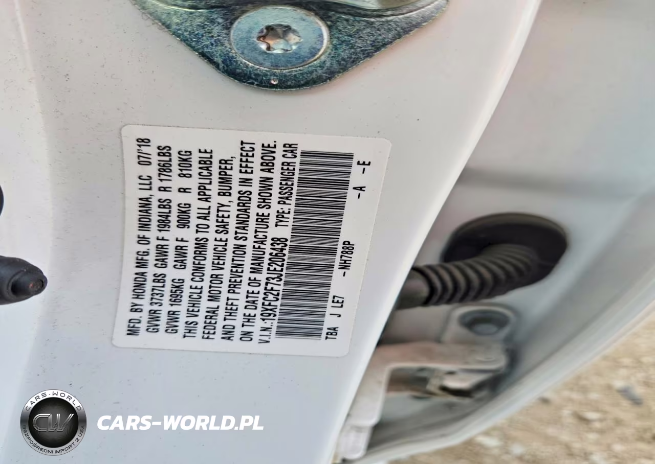 2018 Honda Civic Ex VIN:19XFC2F73JE206438 - 12