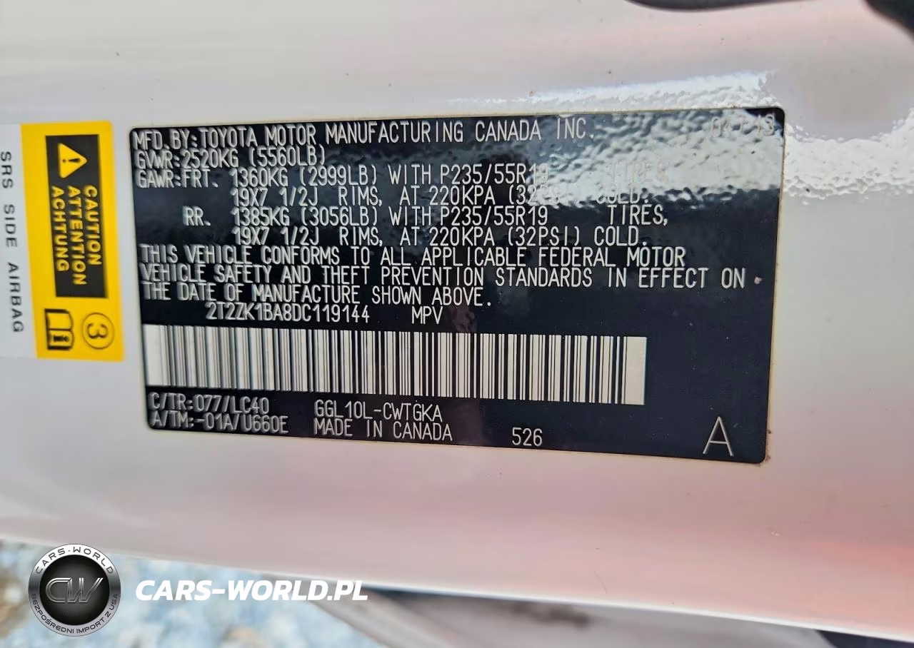 2013 Lexus Rx 350 VIN:2T2ZK1BA8DC119144 - 13